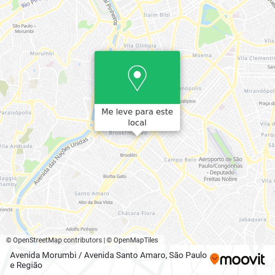 Avenida Morumbi / Avenida Santo Amaro mapa