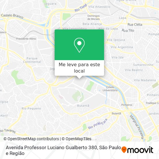 Avenida Professor Luciano Gualberto 380 mapa