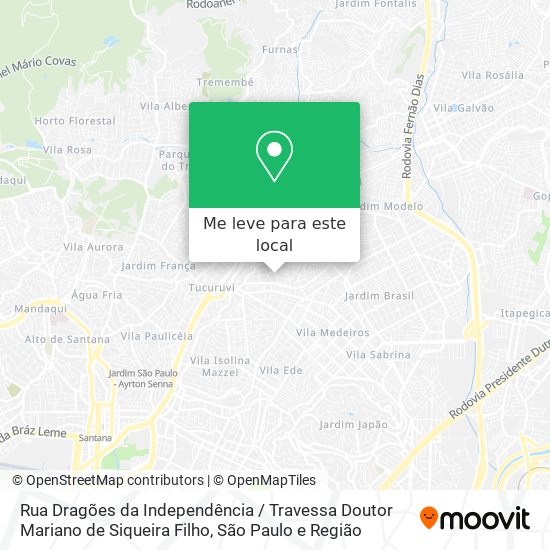 Rua Dragões da Independência / Travessa Doutor Mariano de Siqueira Filho mapa