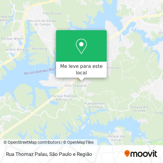 Rua Thomaz Palau mapa