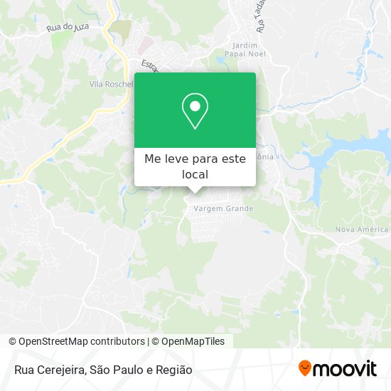 Rua Cerejeira mapa