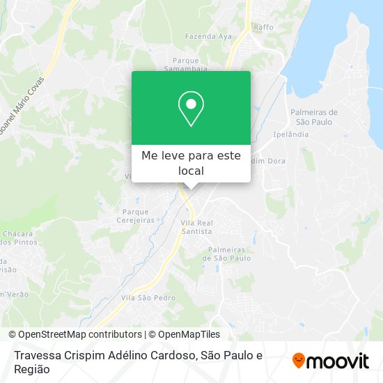 Travessa Crispim Adélino Cardoso mapa