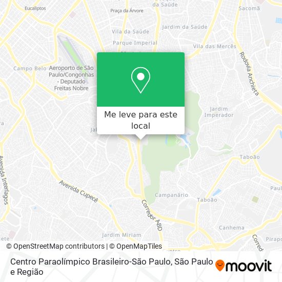 Centro Paraolímpico Brasileiro-São Paulo mapa