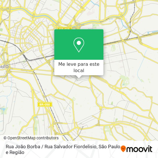 Rua João Borba / Rua Salvador Fiordelisio mapa