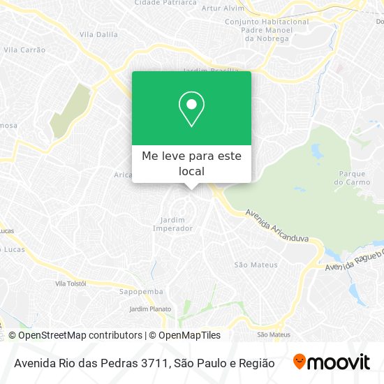 Avenida Rio das Pedras 3711 mapa