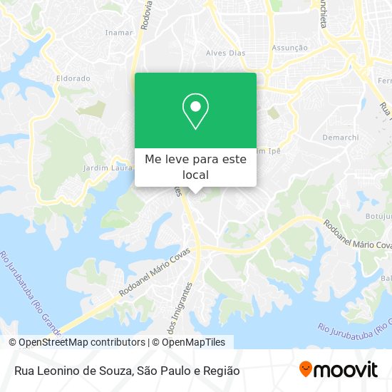 Rua Leonino de Souza mapa
