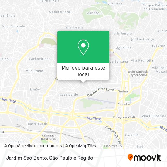 Jardim Sao Bento mapa