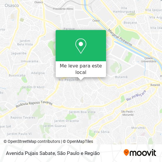 Avenida Pujais Sabate mapa
