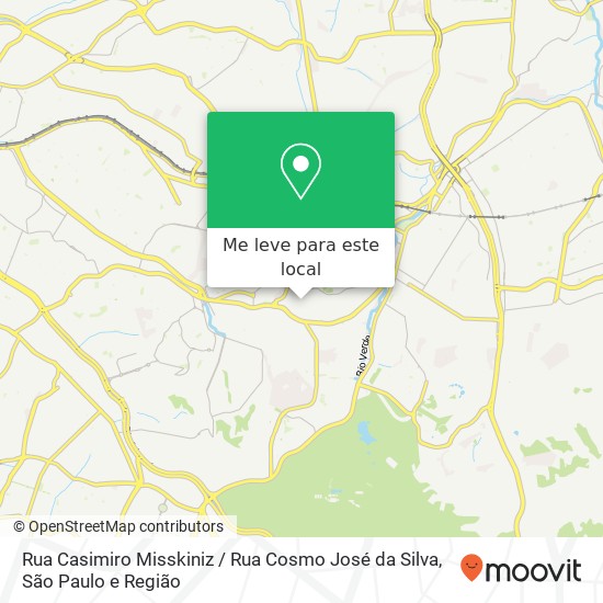 Rua Casimiro Misskiniz / Rua Cosmo José da Silva mapa