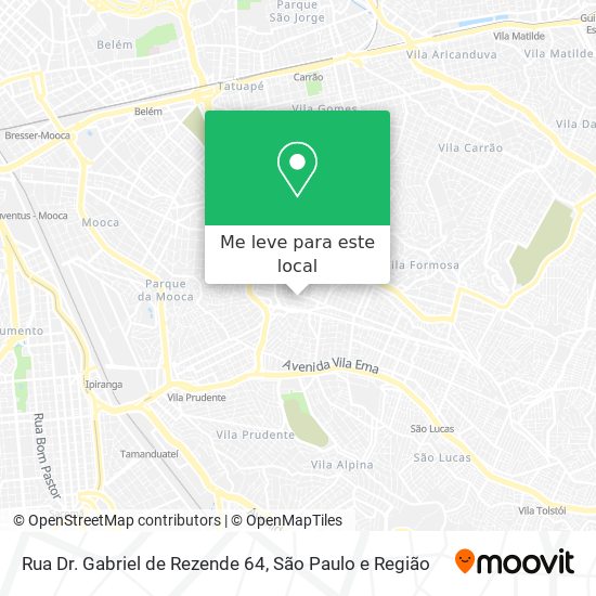 Rua Dr. Gabriel de Rezende 64 mapa