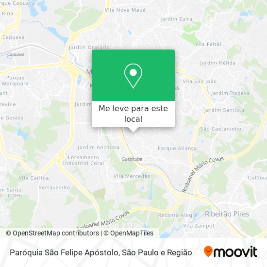 Paróquia São Felipe Apóstolo mapa