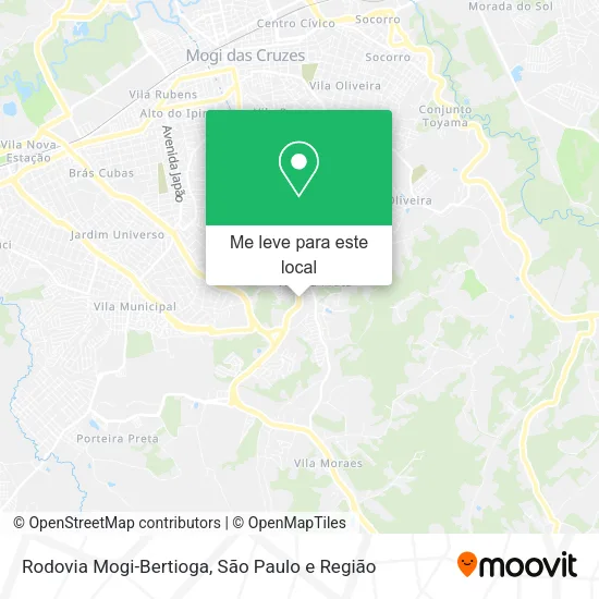 Rodovia Mogi-Bertioga mapa