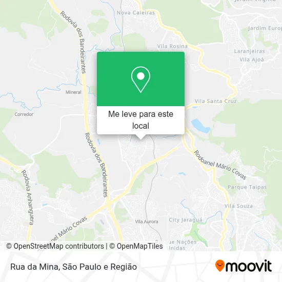Rua da Mina mapa
