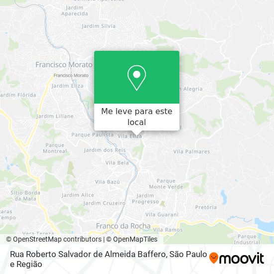 Rua Roberto Salvador de Almeida Baffero mapa