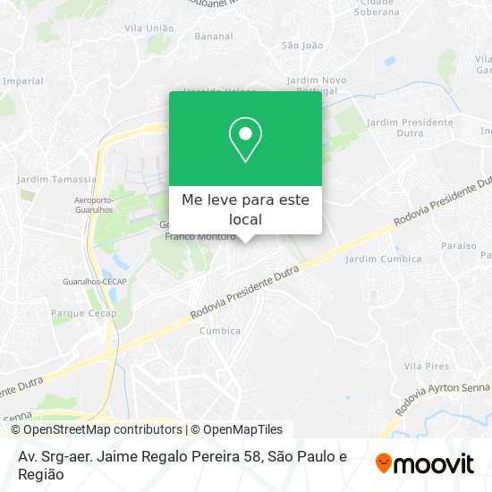 Av. Srg-aer. Jaime Regalo Pereira 58 mapa