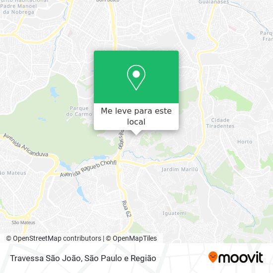 Travessa São João mapa