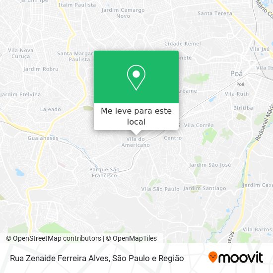 Rua Zenaide Ferreira Alves mapa