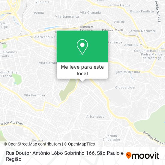 Rua Doutor Antônio Lôbo Sobrinho 166 mapa
