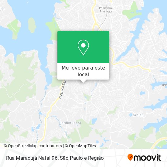 Rua Maracujá Natal 96 mapa