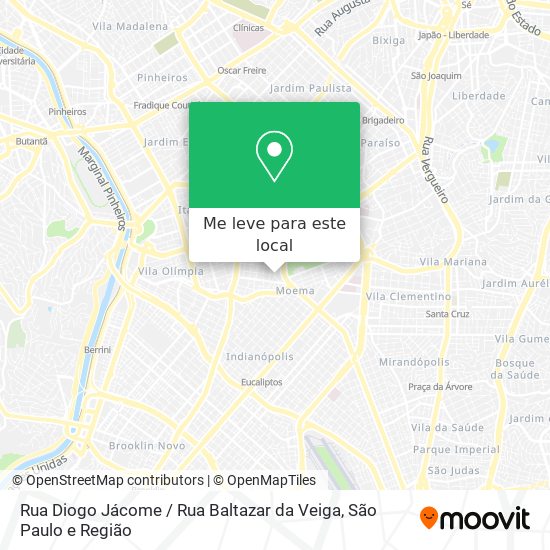 Rua Diogo Jácome / Rua Baltazar da Veiga mapa