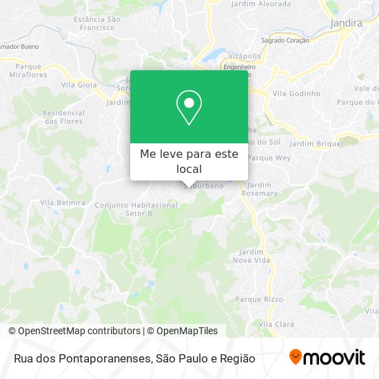 Rua dos Pontaporanenses mapa