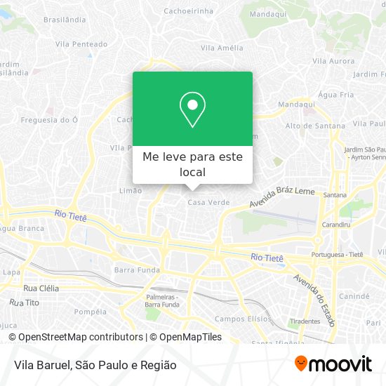 Vila Baruel mapa
