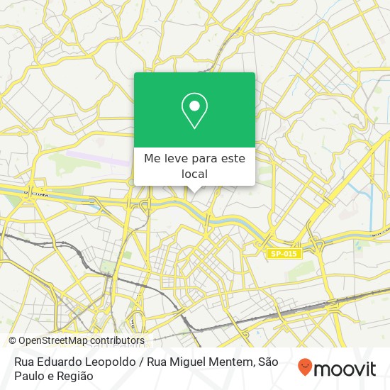 Rua Eduardo Leopoldo / Rua Miguel Mentem mapa
