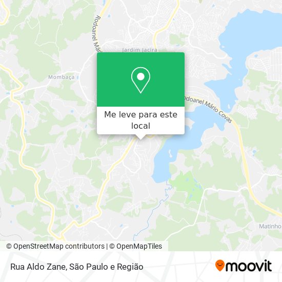 Rua Aldo Zane mapa