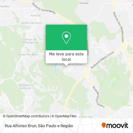 Rua Alfonso Brun mapa