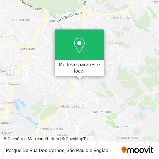 Parque Da Rua Dos Cornos mapa