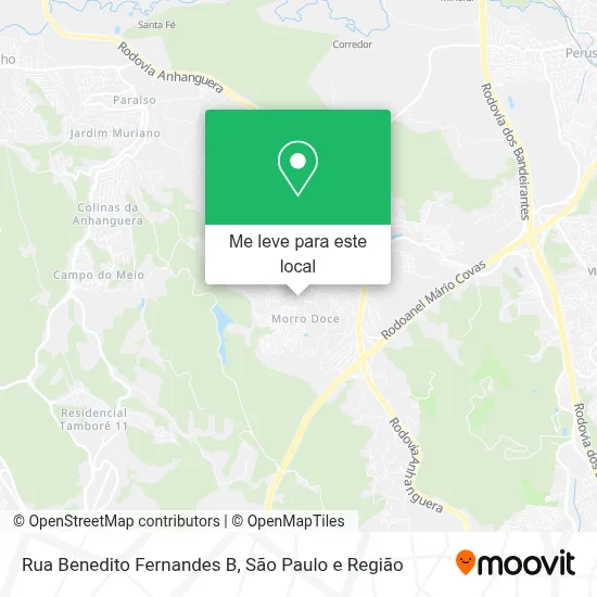 Rua Benedito Fernandes B mapa