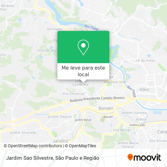 Jardim Sao Silvestre mapa