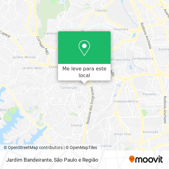 Jardim Bandeirante mapa