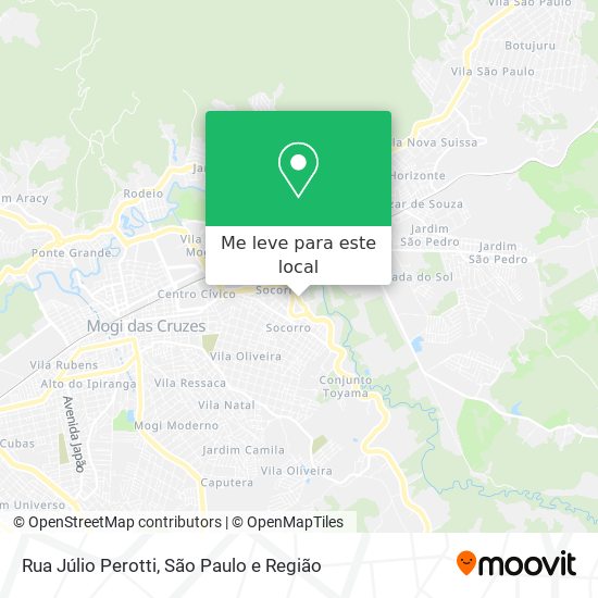 Rua Júlio Perotti mapa