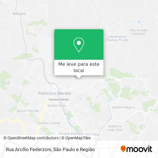 Rua Arcílio Federzoni mapa