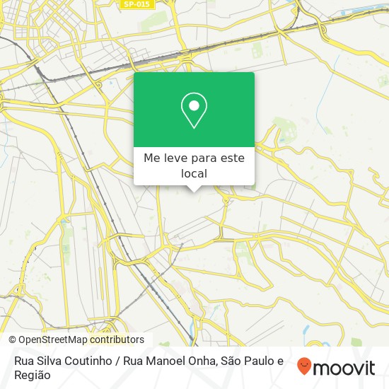 Rua Silva Coutinho / Rua Manoel Onha mapa