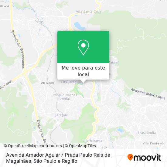 Avenida Amador Aguiar / Praça Paulo Reis de Magalhães mapa