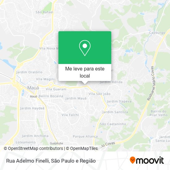 Rua Adelmo Finelli mapa