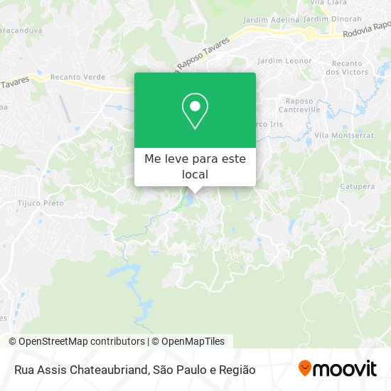 Rua Assis Chateaubriand mapa