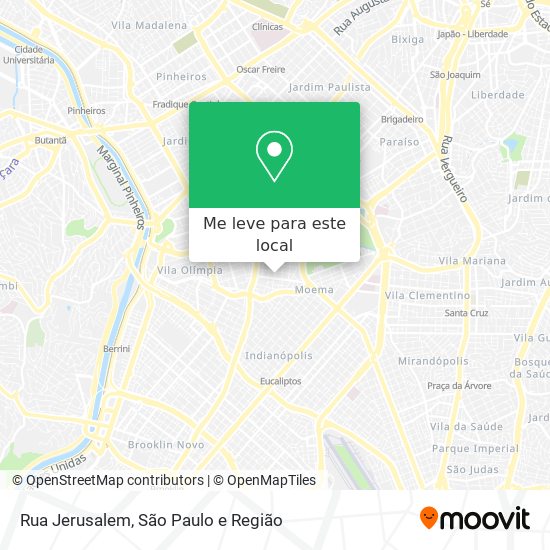 Rua Jerusalem mapa