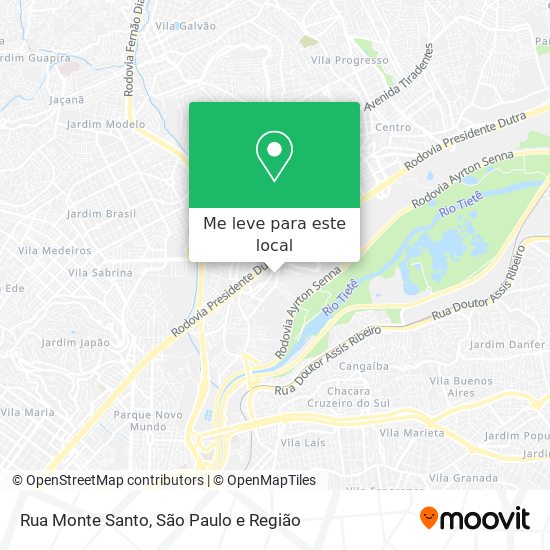 Rua Monte Santo mapa