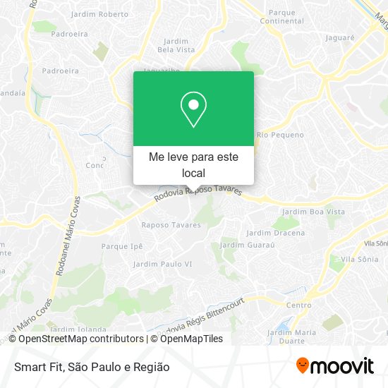 Smart Fit mapa