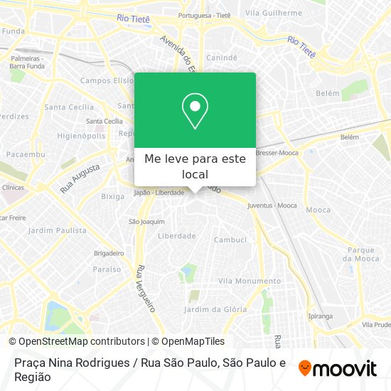 Praça Nina Rodrigues / Rua São Paulo mapa