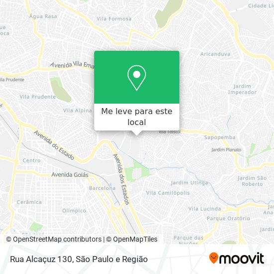 Rua Alcaçuz 130 mapa