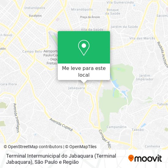 Terminal Intermunicipal do Jabaquara (Terminal Jabaquara) mapa
