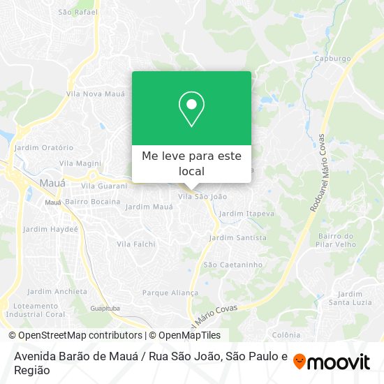Avenida Barão de Mauá / Rua São João mapa