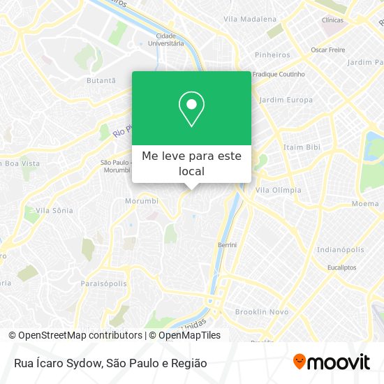 Rua Ícaro Sydow mapa
