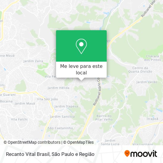 Recanto Vital Brasil mapa