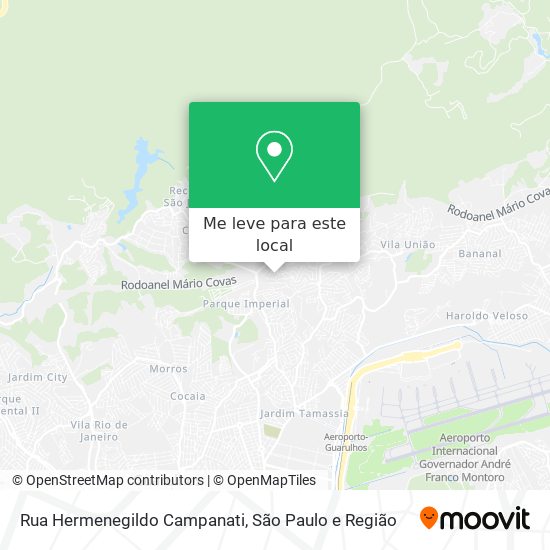 Rua Hermenegildo Campanati mapa