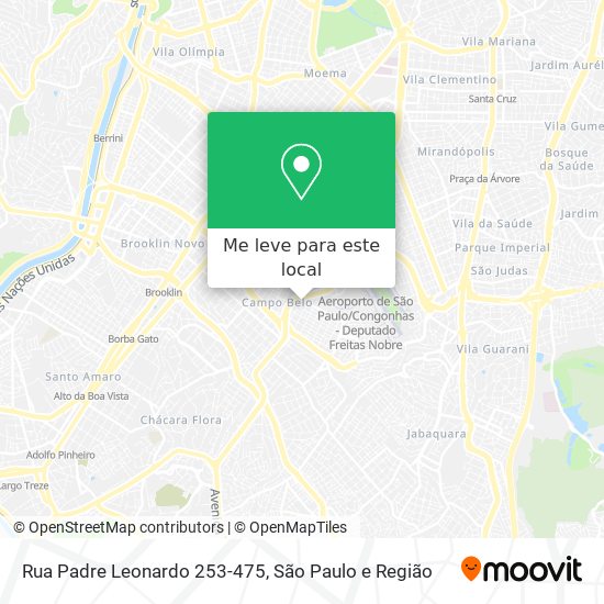 Rua Padre Leonardo 253-475 mapa